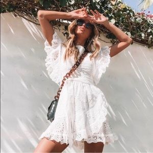 Princess Polly NWT white eyelet Dandelion Mini Dress